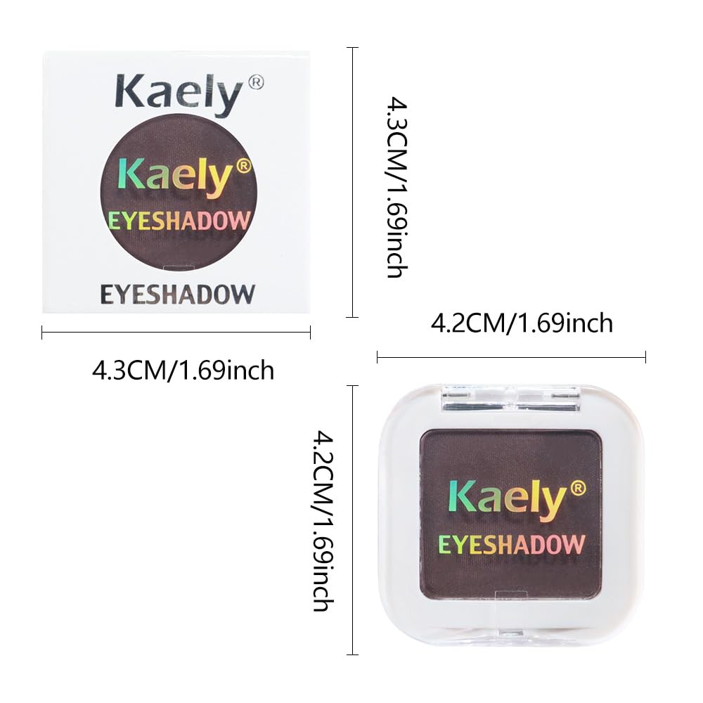 Matte Singe Eye Shadow Palette Makeup, Matte Smokey Plum Monochrome Eyeshadow For Old Women, Mini Singe Pressed Pigmented Waterproof Sombras Para Ojos, Vegan, Talc,Paraben & Cruelty Free, 15