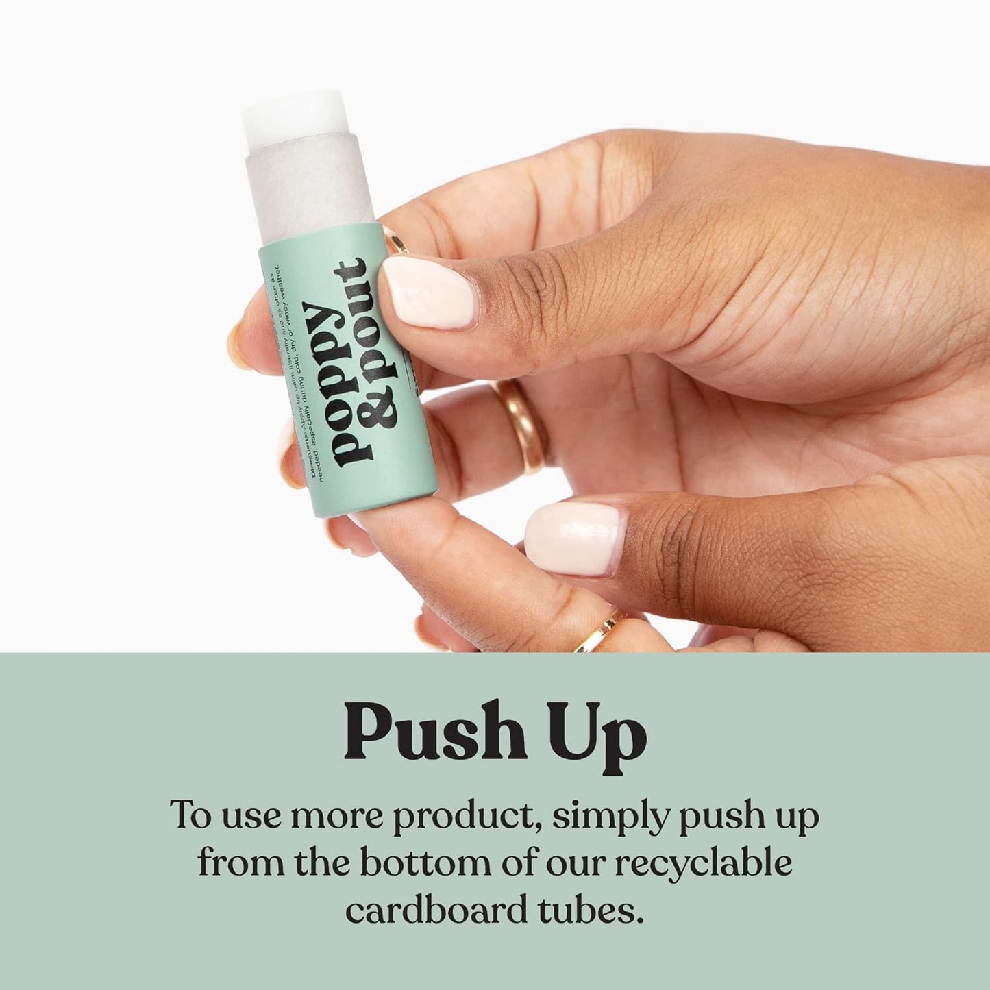 Jumbo Lip Balm Gift Set (5-Pack) | Poppy & Pout All Natural Lip Balms & Moisturizers | Hydrates with Beeswax, Vitamin E, Organic Coconut Oil | Cruelty-Free | Lip Balm in Recyclable Cardboard Tube