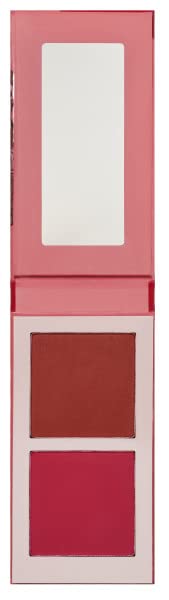 Juvia's Place Blushed Duo Blush Volume3 - Two Tone Pigmented Buildable Pressed Mineral Powder - Rosy Natural Cheeks Matte Fresh Finish for All Skin Color