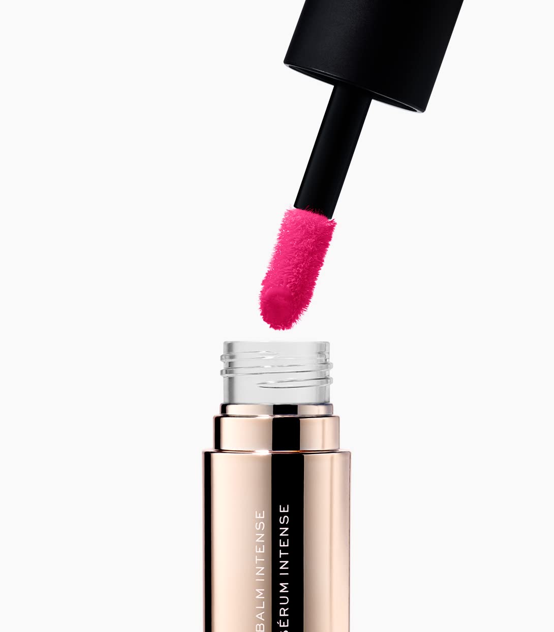 MAKE Beauty Serum Balm Intense, Hydrating Lip Gloss. Pigmented Vegan Moisturizing Lip Oil with Plumping Effect. Lip Emollient Treatment for Soft, Smooth, Shiny Lips - Shade, Pink Cerise+