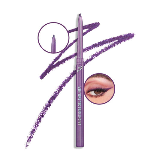 Kaely 1.5mm Skinny Gel Eyeliner Pencil,Grape Purple Cat Eye Liner Makeup Pen,Cream Smooth Eyeliner Crayon,delineador de ojos contra el agua,Waterproof Long Lasting 16 Hour,Vegan & Cruelty Free,05