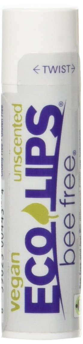 ECO LIPS Bee Free Vegan Unscented Lip Balm, 0.15 OZ
