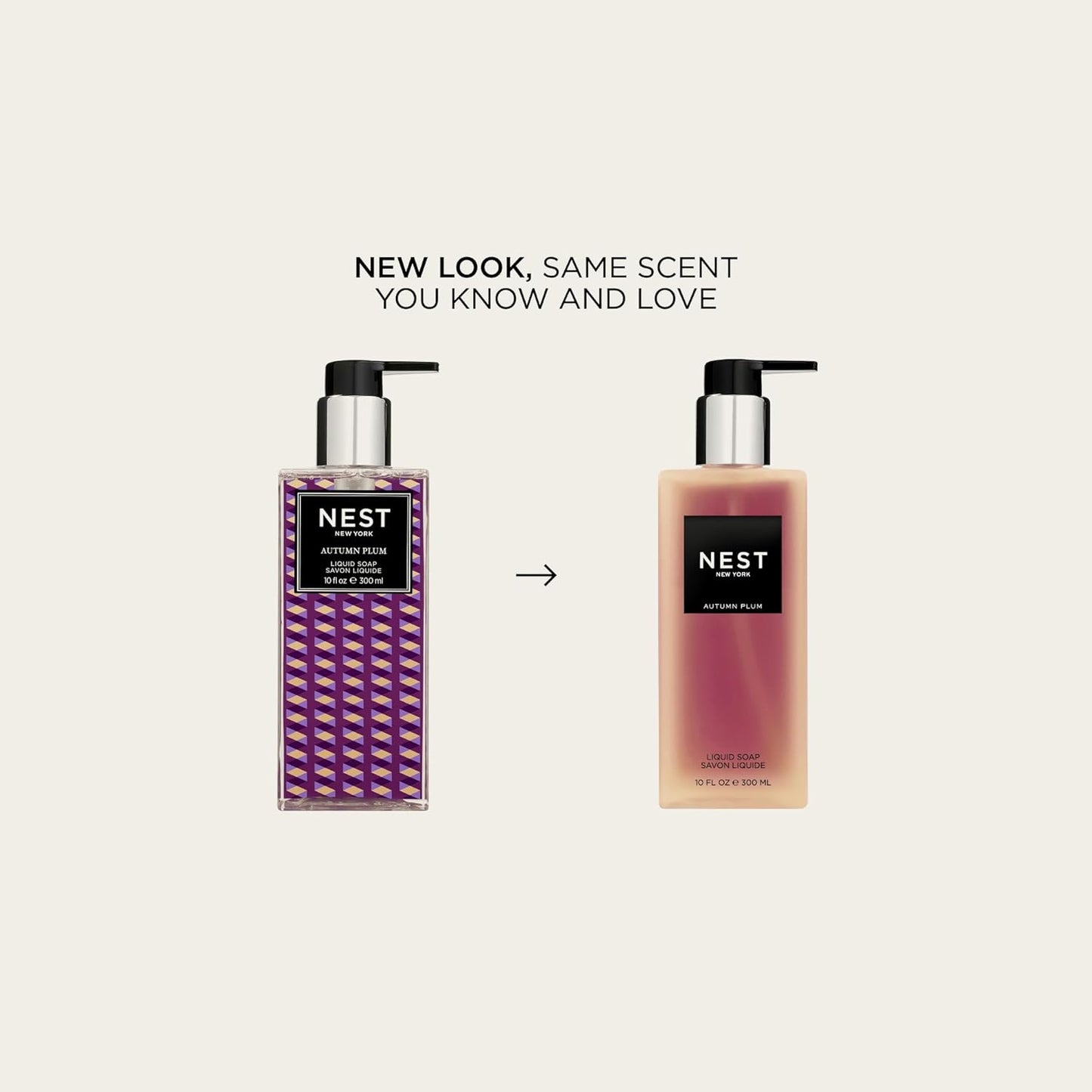 NEST New York Liquid Soap, Autumn Plum - 10 fl oz - Cleanses & Nourishes Skin - Approx. 300 Pumps Per Bottle - Gluten Free & Cruelty Free