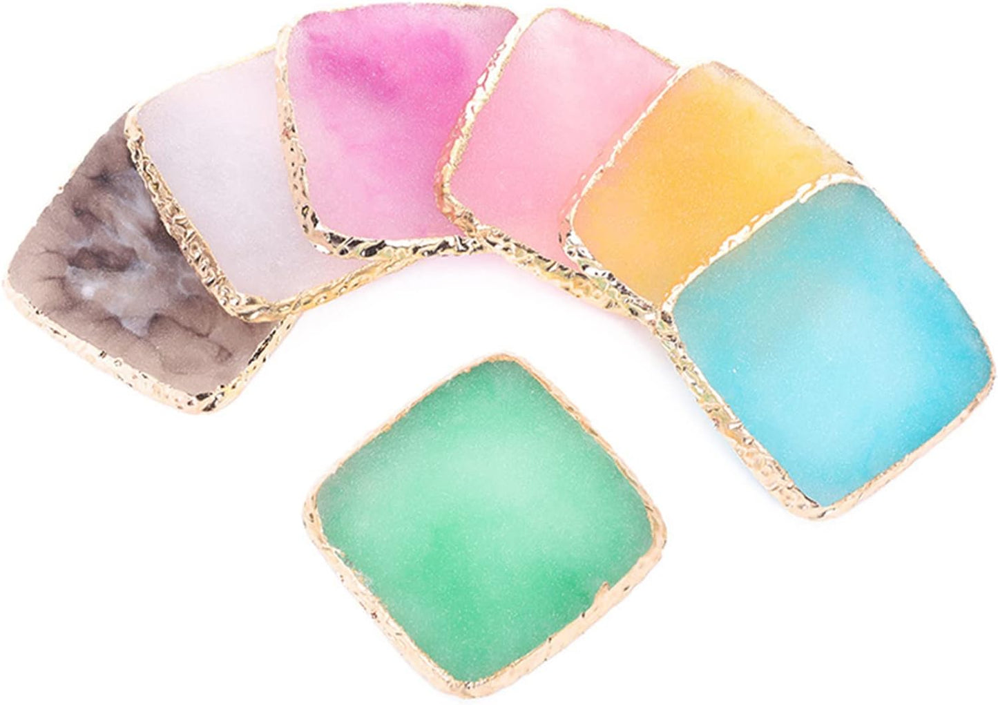 1 Piece Nail Art Palette Nail Polish Palette Mixing Palette Makeup Plate Nail Plate for Nail Art Nail Tip Holder Nail Art Display (pink square)