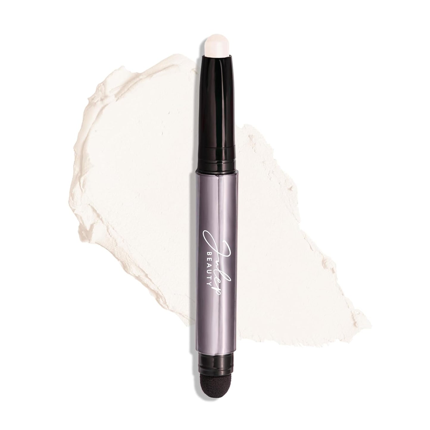 Julep Eyeshadow 101 Cream-to-Powder Waterproof Shadow Stick – Snowfall Matte – Long-Lasting, Crease-Proof, White Matte Cream Eyeshadow with Built-in Smudger
