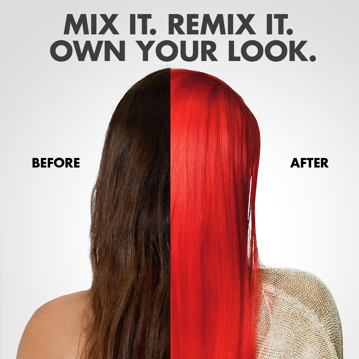Got2b Color Remix, Customizable Semi-Permanent Hair Color, 092 Radical Red