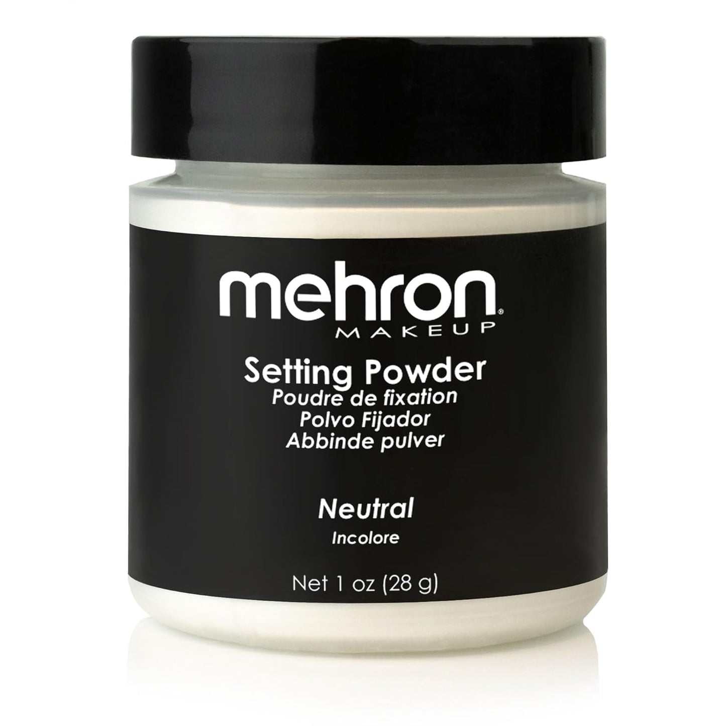 Mehron Makeup Setting Powder | Loose Powder Makeup | Perfect for Halloween 1 oz (28 g) (Neutral)