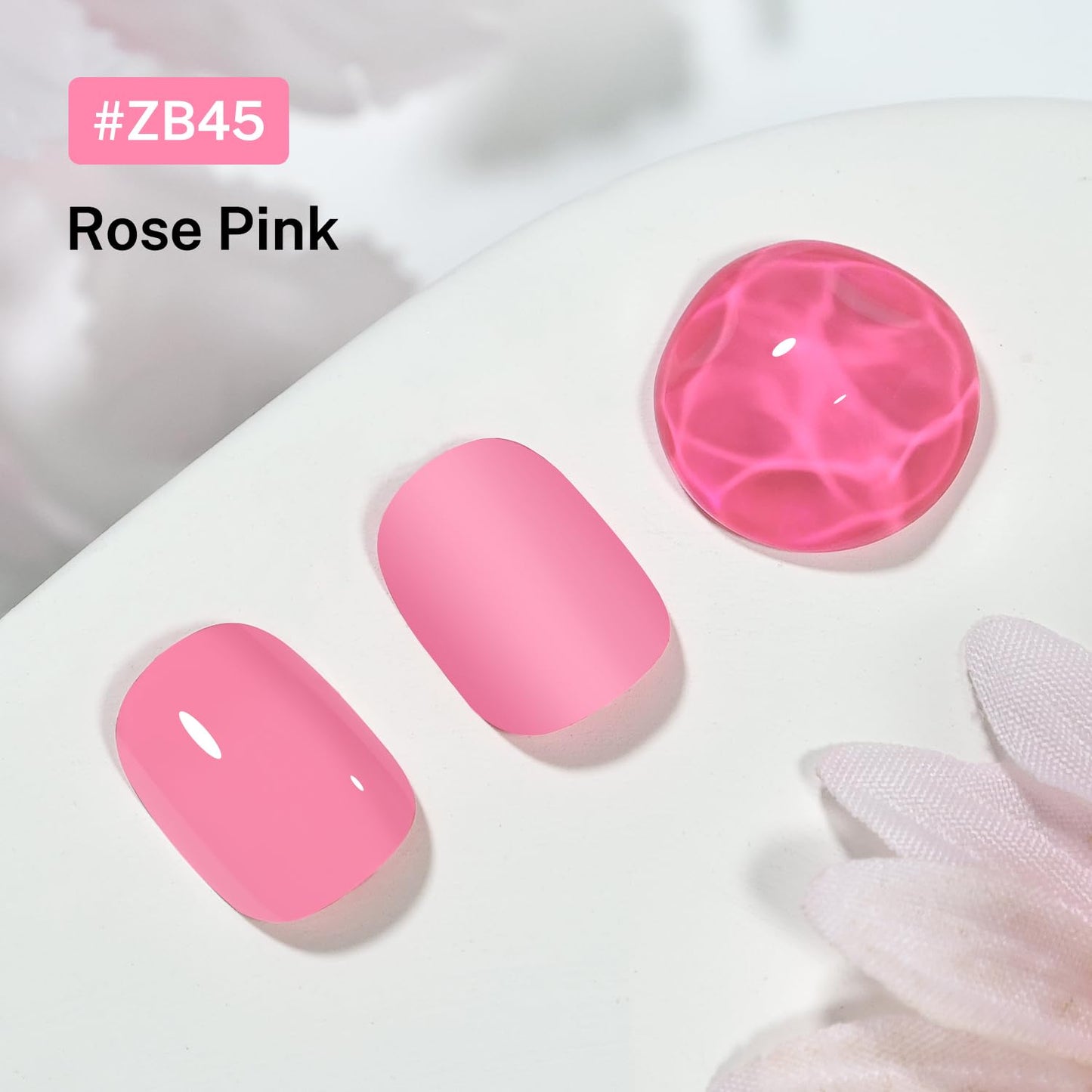 16.5ml Rose Pink Nail Polish Large Volume Quick Drying Nail Polish, Fast Drying and Long Lasting Color Nail Art DIY Home Manicure Gift for Women