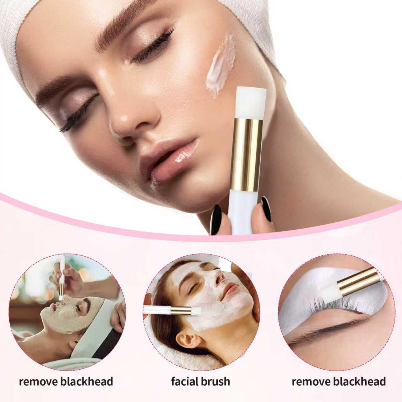 100 Pcs Lash Shampoo Bottle Brushes Set 20 Empty Foam Pump Dispensers 20 Label Stickers 20 Mascara Wands and Tubes 20 Cleansing Brush 20 Bag for Eyelash Extensions Aftercare(White)