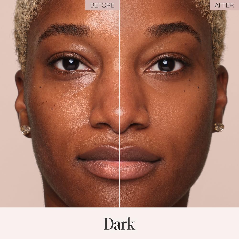 Jouer Soft Focus Hydrate & Setting Powder - Pressed Powder with Matte Finish - Blurring Powder for Fine Lines and Pores - Set Face Makeup Foundation or Concealer - Dark