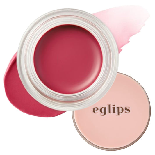 EGLIPS Lip & Cheek Glow Balm - Multi-Use Tinted Melting Balm Blush for Lips & Cheeks Builable and Blendable Texture (06 GLACIER, 0.18 oz)