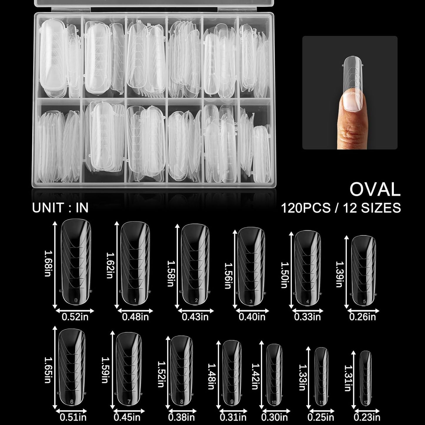 130Pcs Dual Nail Forms,Flat Oval Extension Poly nail gel Nail Forms Full Cover Reusable Nail Molds 13 Sizes for Solid Nail Gel Glue Nail Art Design Salon&DIY