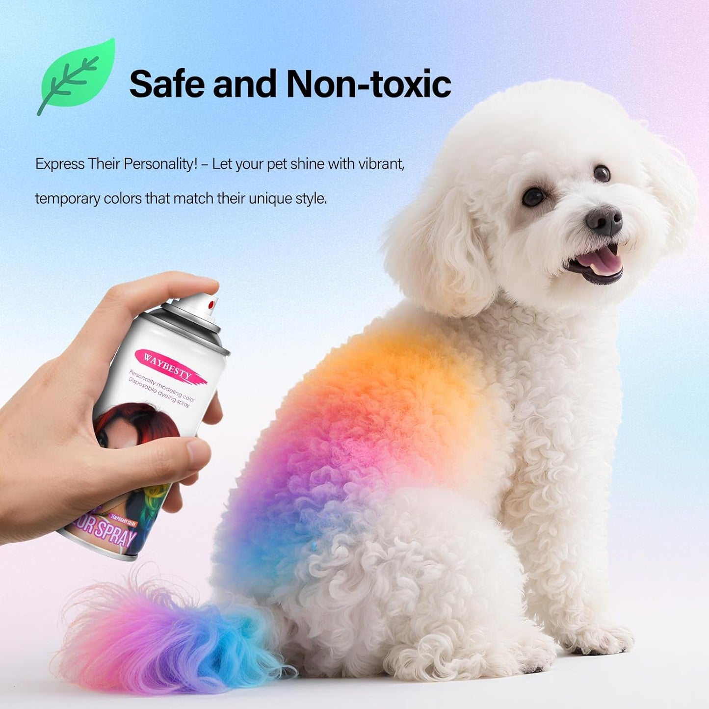 Temporary Hair Color Spray For Women Kids Men, Washable Temporary Hair Dye Spray One Day Hair Color Wax Non-Sticky For Cosplay Party DIY, Christmas Party, Halloween Crazy Hair Day (Black, 4.06 oz)