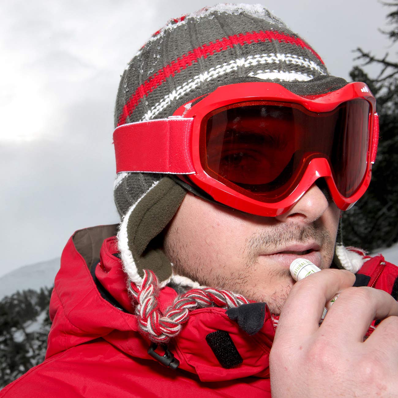 Naturistick Premium Beeswax Lip Balm for Dry, Chapped Lips | 100% Natural Lip Care | Coconut Oil, Shea Butter, Aloe Vera | Moisturizing, Chemical-Free Chapstick | 7 Pack Green Tea Scent | Made in USA