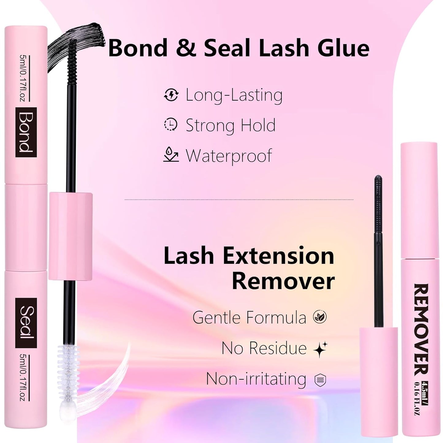 DIY Lash Extension Kit Individual Eyelash Extension Kit 200Pcs Cluster Lashes Kit Eyelash Extension Clusters with Bond,Seal and Lash Extension Remover Lash Tweezers at Home by TNFVLONEINS (Kit,40D)