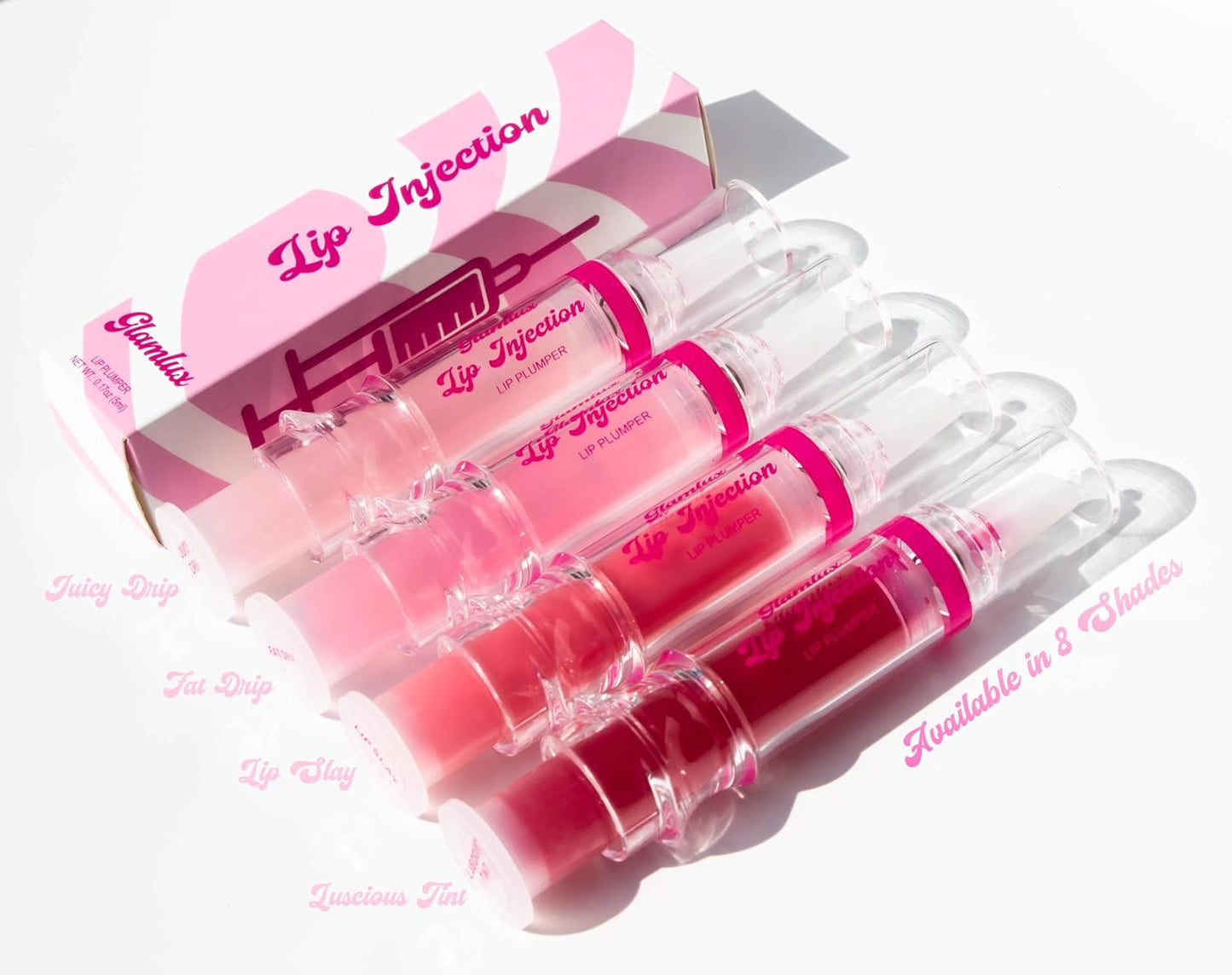 Lip Injection Fake A Lip Flip! (Not So Basic) Plumping Gloss, Lip Plumping Booster Syringe Fuller Lips Instantly, Natural Lip Enhancer, Ultra Hydrating, Volumizes, Plump & Pout Girls & Women