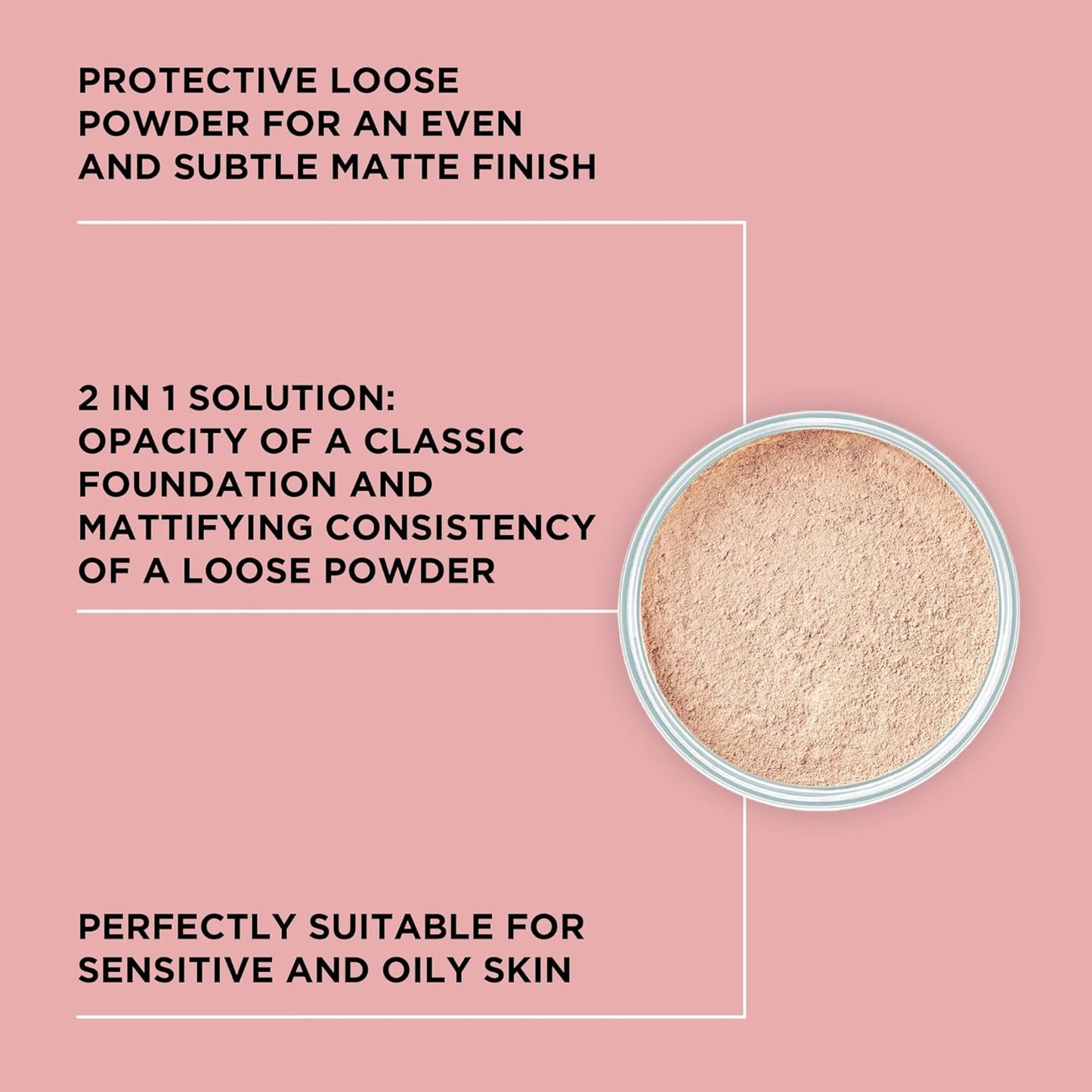 ARTDECO Mineral Powder Foundation - soft ivory – loose setting powder for a smooth & matte finish - medium coverage - perfect for sensitive & oily skin - makeup with zinc & magnesium - vegan - 0.53 Oz