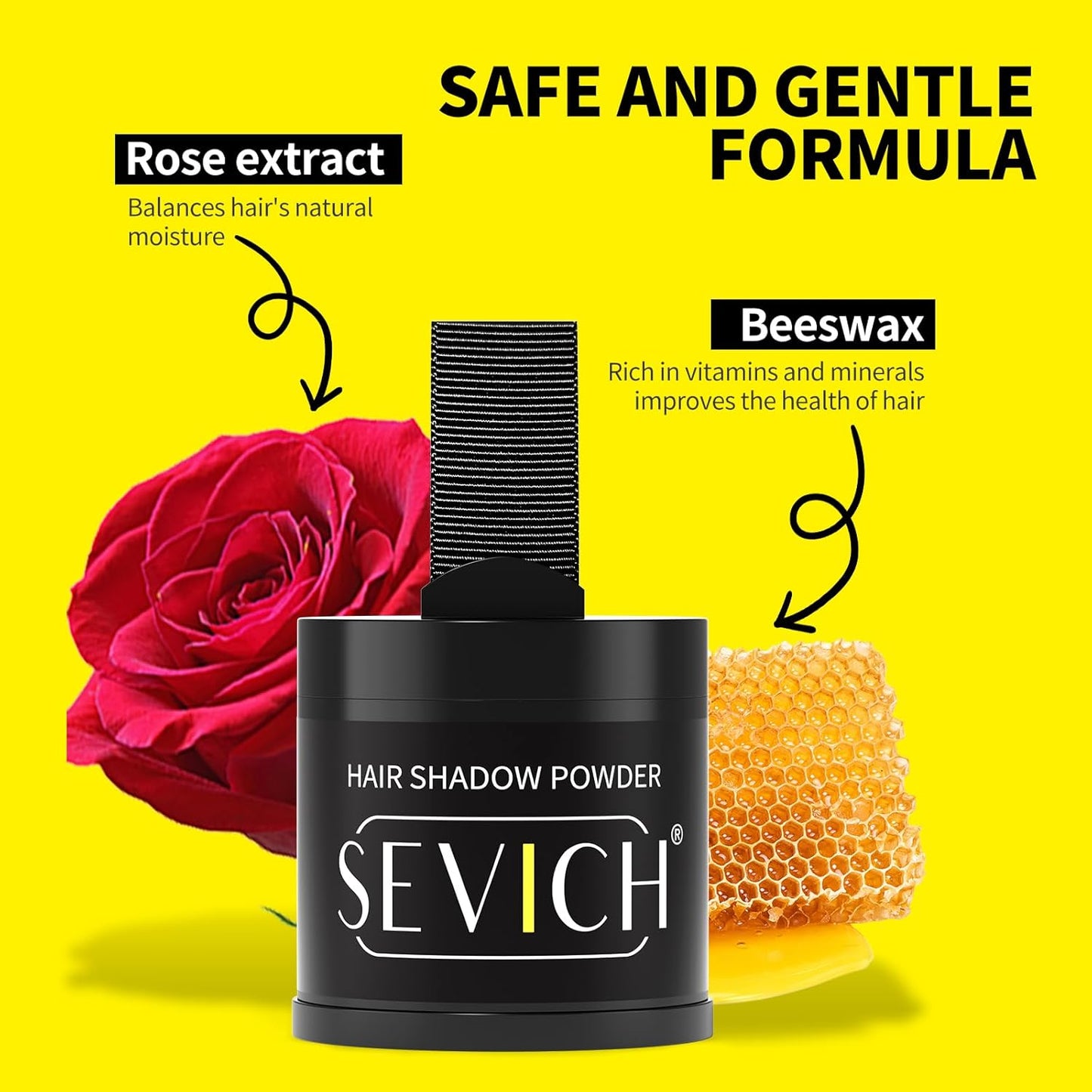 Sevich Hairline Powder 10g Large Capacity,Instantly Conceals Hair Loss,Root Touch up Powder,Hair Shadow Toppers for Women & Men Thinning Gray Hair,48H Makeup Lasting,1 Box = 2.5 Boxes,Black