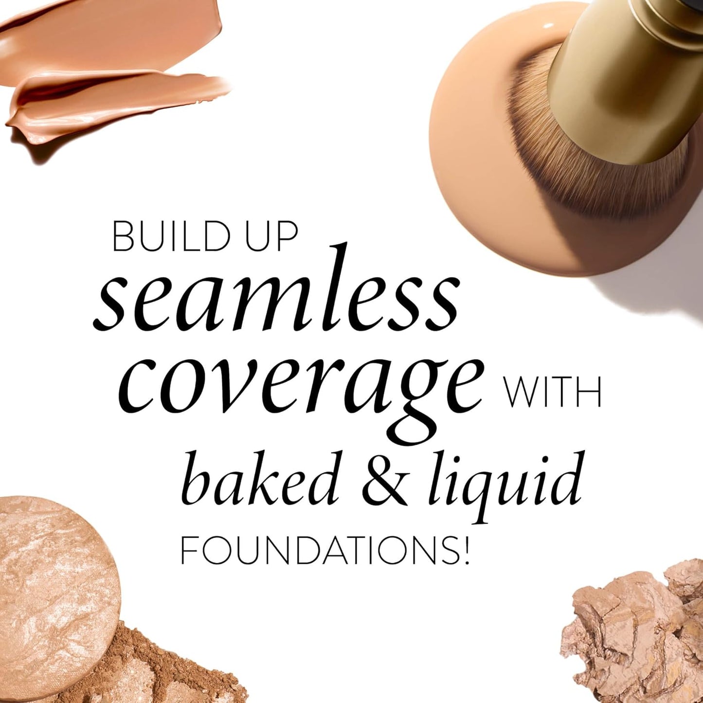 LAURA GELLER NEW YORK Full Coverage Foundation Blending Brush for All Face Makeup & Foundation