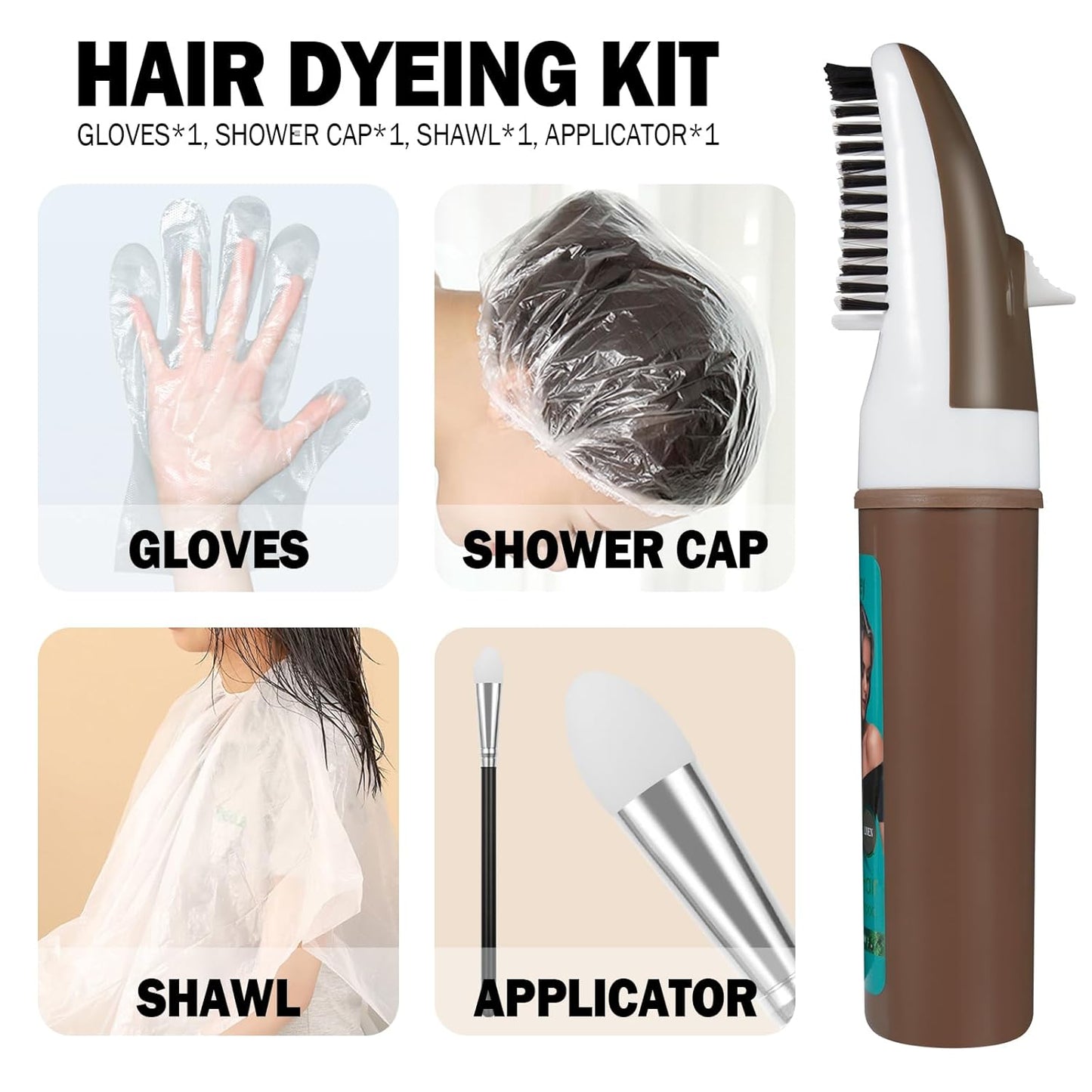 Linen Hair Dye Shampoo,Hair Dye,Hair Color Shampoo,Champu Para Canas 4 in 1 Semi-Permanent Gray Hair Coverage,shampoo para pintar el cabello for Women & Men Herbal Natural Plant (Linen)