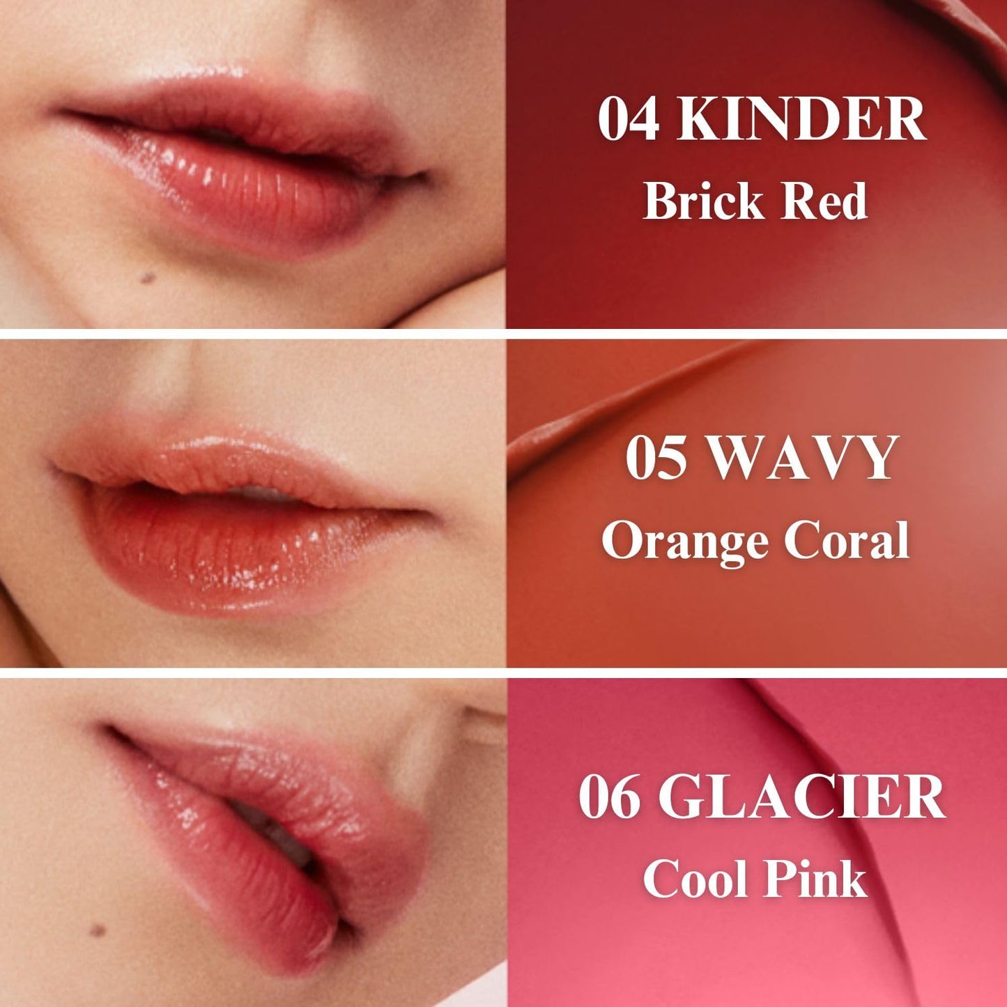 EGLIPS Lip & Cheek Glow Balm - Multi-Use Tinted Melting Balm Blush for Lips & Cheeks Builable and Blendable Texture (06 GLACIER, 0.18 oz)