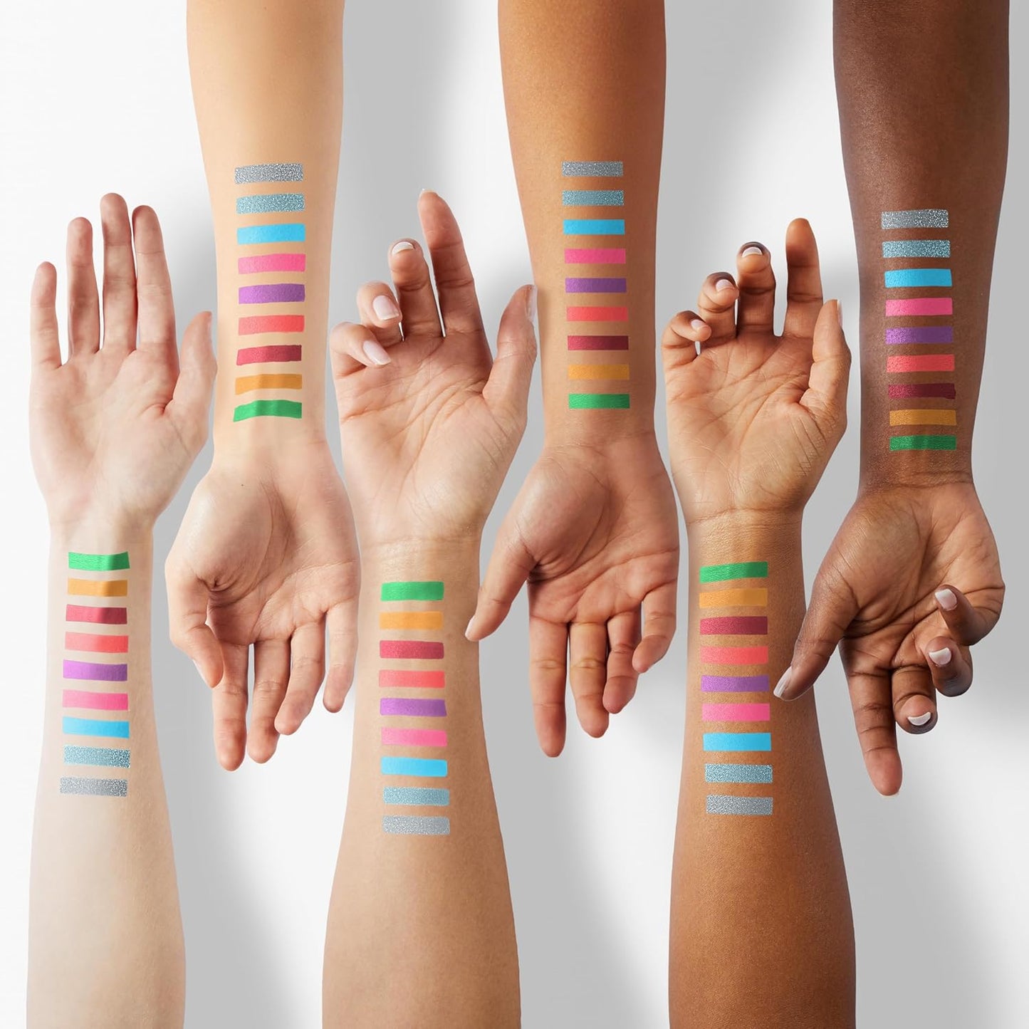 Juvia's Place Palette The Warrior III - Deep Emerald Green, Red, Violet, Cerulean Blue, Shades of 9, Pigmented Makeup Palette Eye Color & Shine