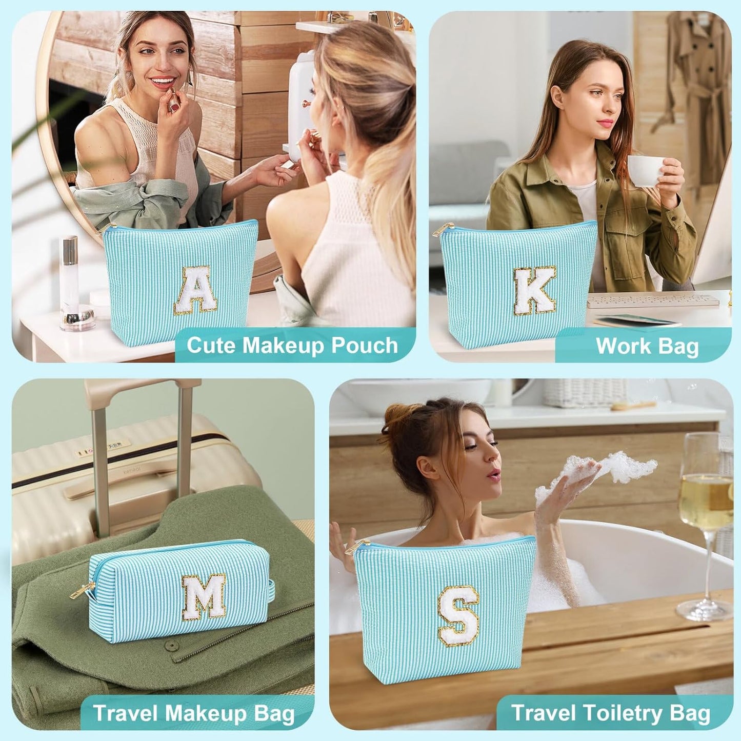 YOOLIFE Mothers Day Gifts for Mom - Small Cute Makeup Bag Pouch for Friend Female Her Mom | Birthday Gift for Women Ever Mom In Law Godmother Best | Cosmetic Travel Toiletry Bag Birthday Gift O