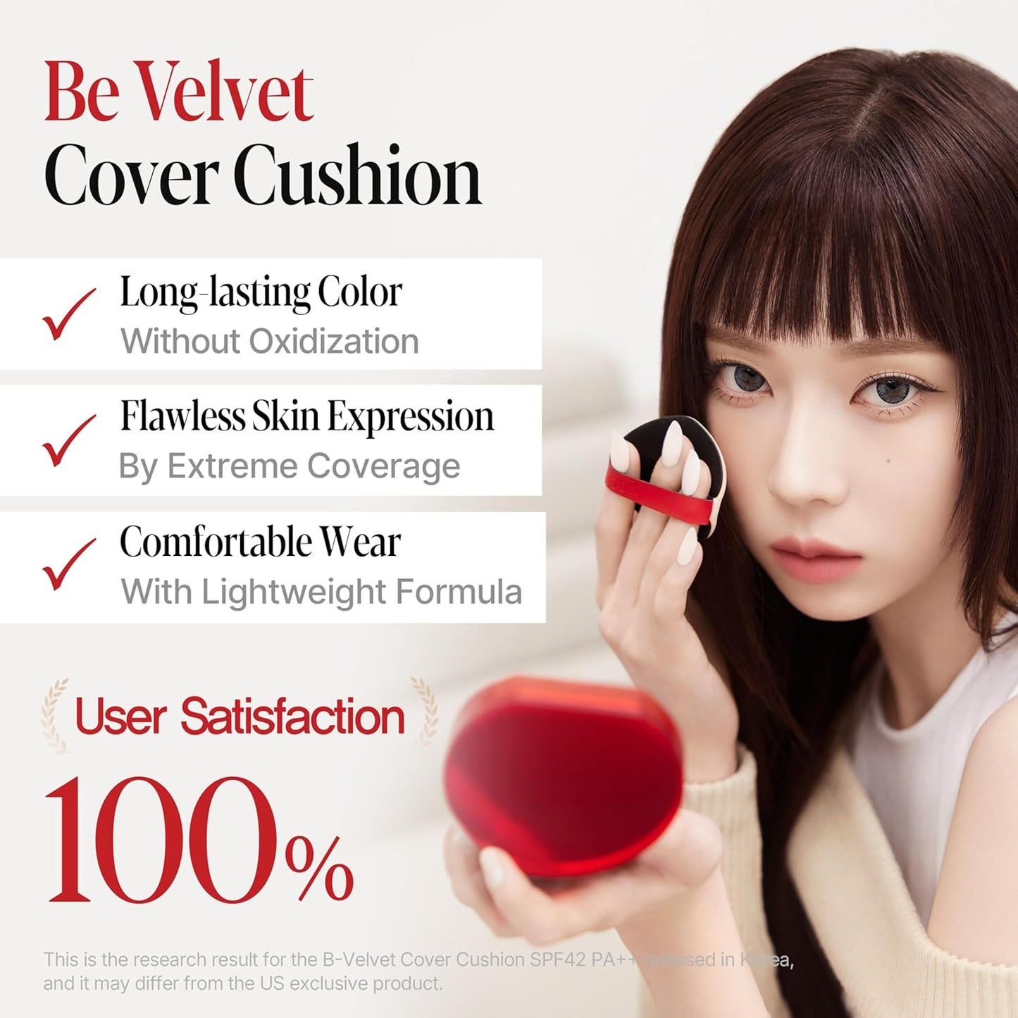 espoir [NEW] Be Velvet Cushion Foundation | Quick and Easy Coverage with Long-lasting Color by Zero Oxidation (#30 Toffee, 0.46 Ounce (Pack of 1))