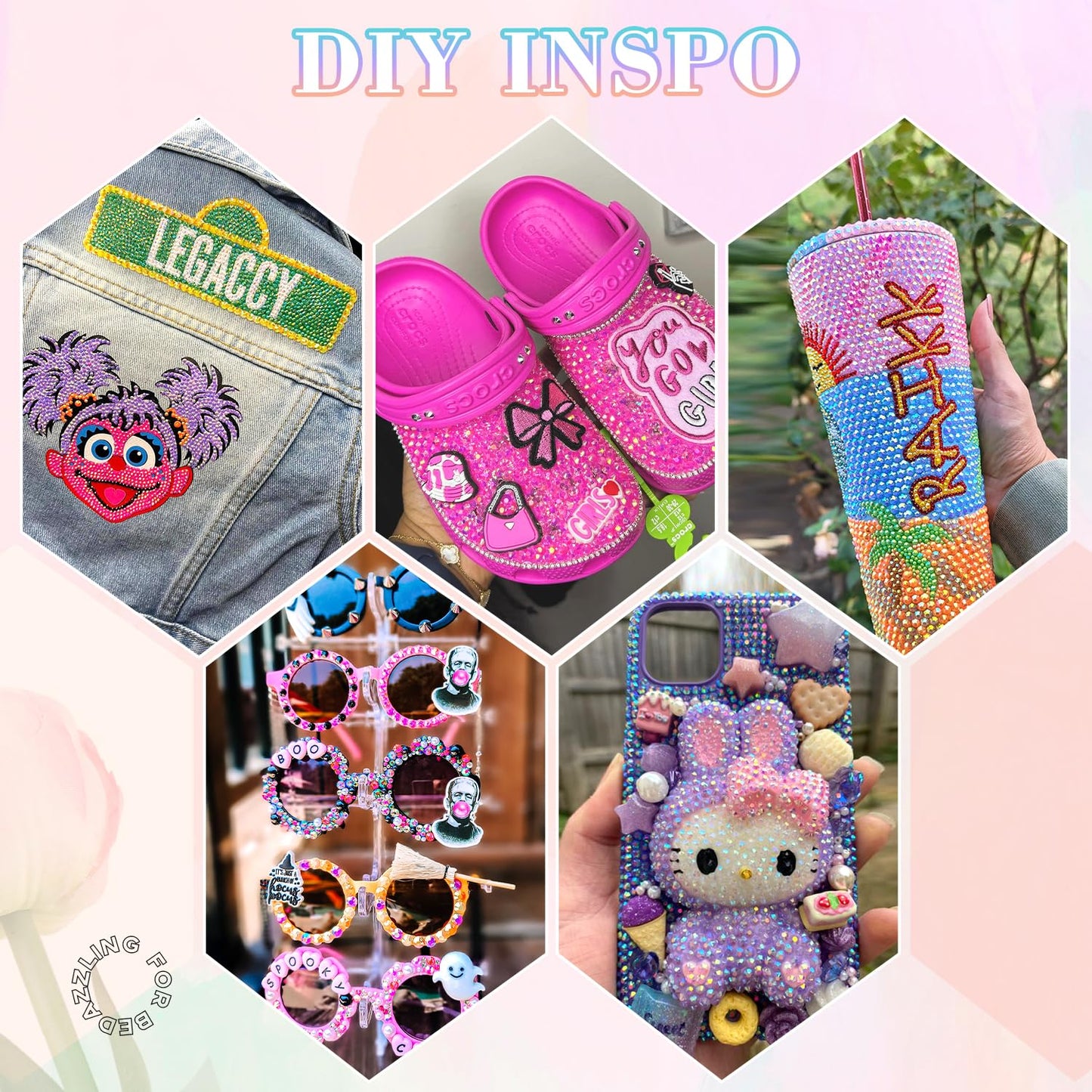 13000Pcs Resin Rhinestones with B7000 Jewelry Glue for Crafting, Multicolors 4mm Non Hotfix Flatback Gems, Bedazzling Crystal for DIY Crafts Clothing Tumblers Mugs Shoes Fabric Decor Nail Art