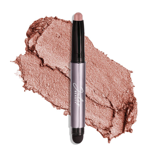 Julep Eyeshadow 101 Cream-to-Powder Waterproof Shadow Stick – Rose Shimmer – Long-Lasting, Crease-Proof, Pearlescent Rose Shimmer Cream Eyeshadow with Built-in Smudger
