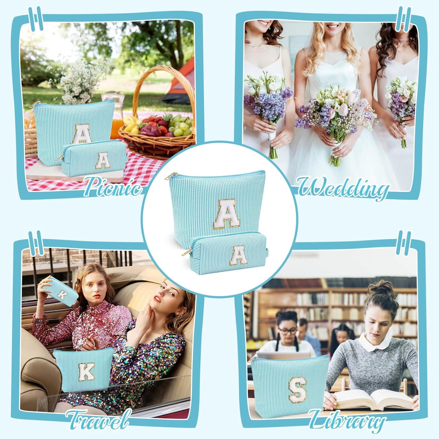 YOOLIFE Birthday Gifts for Girls, Christmas Gifts for 3-12 Year Olds | Personalized Cute Makeup Bag | 21st Birthday Gifts