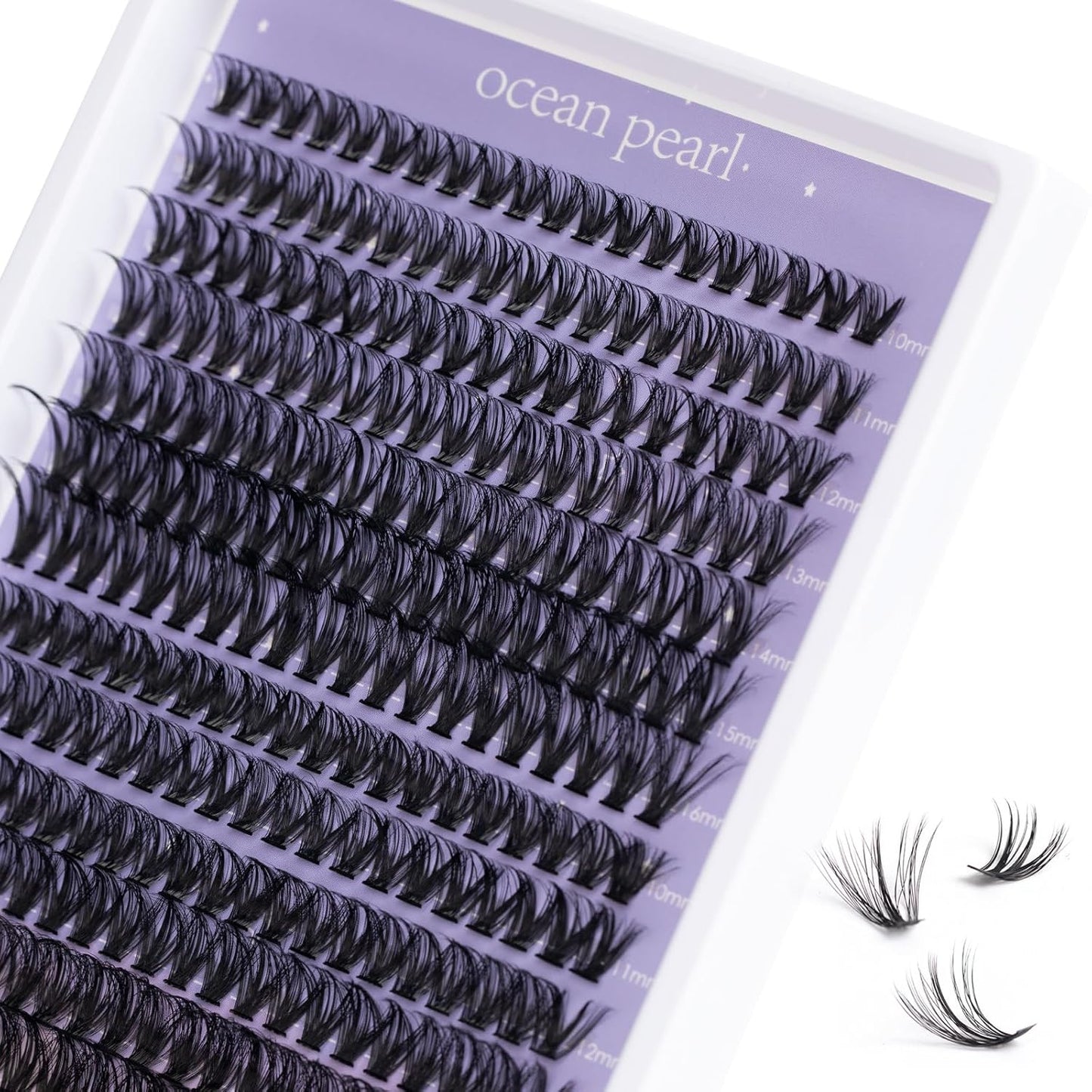 Lash Clusters Lash Extensions 280 Pcs Individual Lashes DIY Eyelash Extensions 10-16mm Length Mix 40D+50D Cluster Lashes Soft Natural for Makeup at Home - 40+50D