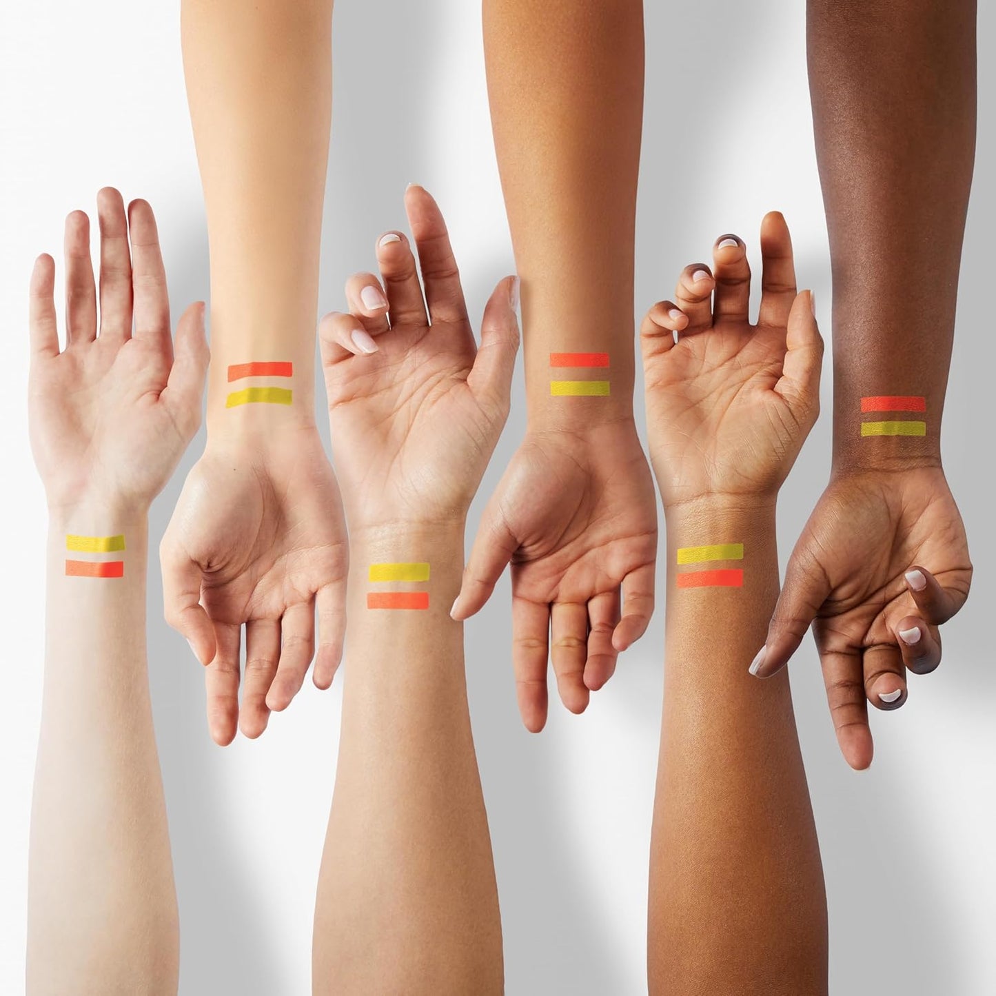 evpct 2Pcs Orange Yellow Liquid Eyeliner Set Waterproof Neon Orange Yellow Eye Liners Liquid for Women Stamps Shapes for Eyes delineadores de colores para ojos delineador de ojos contra el agua 07&09