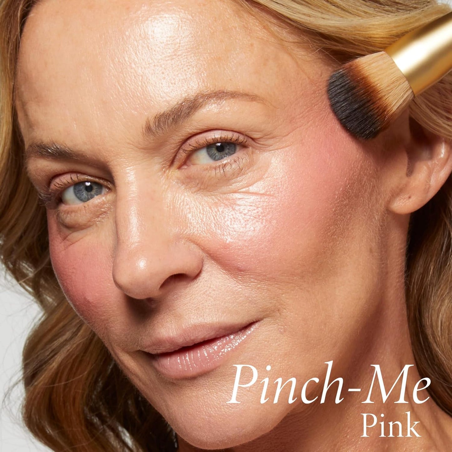 LAURA GELLER NEW YORK The Wonder Brush, Makeup Brush with Wooden Handle, Apply The Wonder Balm, Cream & Liquid Blush, Even Application and Blending